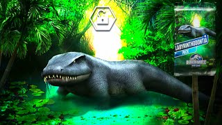 UNLOCK LABYRINTHODONTIA TO DAY  JURASSIC WORLD THE GAME [upl. by Ajax]