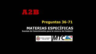 Preguntas 2024 AIIB 22 Examen de Conocimientos Licencia de Conducir A2B TOURING MTC PERU Audio [upl. by Nylarahs686]