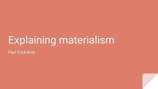 Explaining materialism classical materialism [upl. by Mccarty]