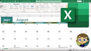 Creating a Calendar in Excel [upl. by Aicener]