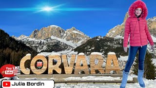 Corvara in Badia Winter  Dolomites Winter  Travel Italy [upl. by Aoniak]