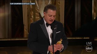 Brendan Frasers acceptance speech for Best Actor at 2023 Oscars [upl. by Weidner]