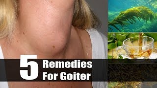 5 Useful Home Remedies For Goiter  By Top 5 [upl. by Lebasi]