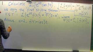 Laplace Transform First Shifting Theorem [upl. by Crocker]