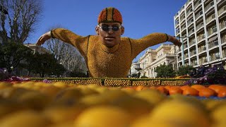 A Mentone la Festa del limone è dedicata alle Olimpiadi di Parigi [upl. by Gunas]