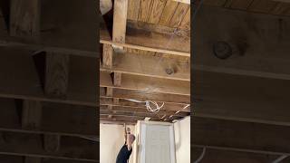 Before you begin to install a plank ceiling lines need to be snapped [upl. by Araeit]