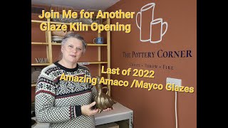 Glaze Kiln Opening More MaycoAmaco combinations including Saturation Gold [upl. by Eirolav]