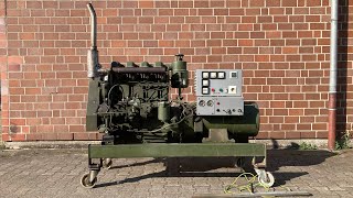 Robur IFA DDR Diesel Notstromaggregat 4NVD 125 SRL [upl. by Ainafets695]