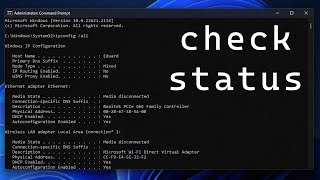 How to Check Network Connection Details amp Status on Windows 11 [upl. by Ahsenev]