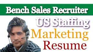 bench sales recruiter Roles and Responsibilities  bench sales recruitment process [upl. by Sasnett]