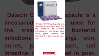 DALACIN C Clindamycin 300 mg Uses medicine uses shorts video pharmacy [upl. by Myrtie]