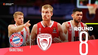 Vezenkov leads Olympiacos in Munich  Round 8 Highlights  Turkish Airlines EuroLeague [upl. by Senn]