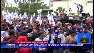 Ribuan Buruh Jakarta Banten dan Jawa Barat Gelar Unjuk Rasa Tuntut UMP Naik  iNews Siang 0111 [upl. by Eerbua350]