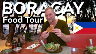 ULTIMATE BORACAY FOOD TOUR Local eats at Muchos Jeepney Stop Exit Bar and Ube Mama [upl. by Kleinstein832]