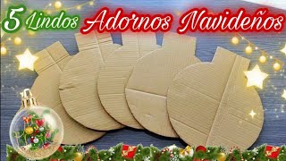 MANUALIDADES NAVIDEÑAS 🎄 IDEAS PARA DECORAR LA PUERTA O EL ÁRBOL  DIY CHRISTMAS  IDEAS CON CARTÓN [upl. by Nerwal]