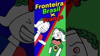 A maior fronteira da França frança brasil fronteira geografia [upl. by Nylidnarb]