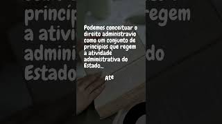 Conceito de Direito Administrativo [upl. by Aloz]