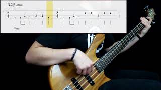 Rush  Freewill Bass Only Play Along Tabs In Video [upl. by Enilatan566]