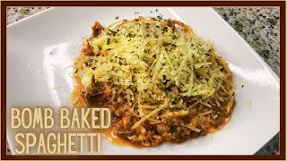 Meaty amp Extra Cheesy Baked Spaghetti [upl. by Rina]