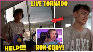 CLIX FREAKS OUT After His PENTHOUSE Gets Hit By TORNADO While Playing Fortnite With SOMMERSET [upl. by Fulmer]