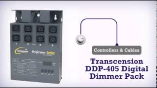 Transcension DDP405 Digital Dimmer Pack  DJkitcom [upl. by Ecined]