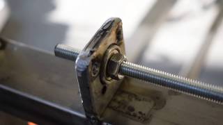 Homemade bearing flanges with the drill press [upl. by Edualcnaej487]