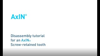 AxIn® screw disassembly handling tutorial  EN [upl. by Artenahs]