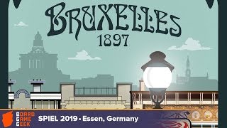 Bruxelles 1897  game overview at SPIEL 2019 [upl. by Cadel]