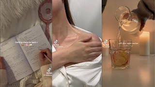 You Needed it🤍  Night Routine  SelfCare  Skincare🍓  TIKTOK COMPILATION✨ [upl. by Ammamaria]