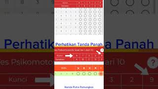 CARA MENGERJAKAN SOAL TES PSIKOLOGI SIM DENGAN APLIKASI ePPsi BAGIAN PSIKOMOTORIK shorts [upl. by Wey346]