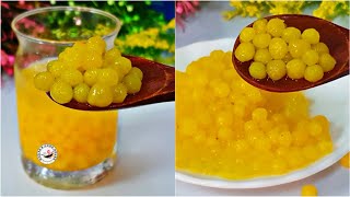 Boba Pearl without Tapioca Starch I Mango Boba Pearl with Corn Starch I Boba Pearl from Scratch [upl. by Acinorrev]