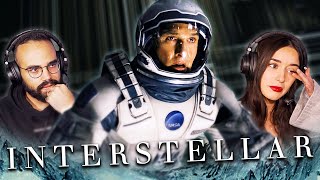 Our first time watching INTERSTELLAR 2014 blind movie reaction [upl. by Alakam]