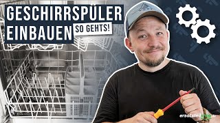 Geschirrspülmaschine anschließen  Geschirrspüler einbauen  so geht es [upl. by Annaili812]