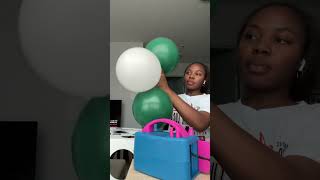 🇳🇬Balloon arch and columns using stands balloons smallbusiness subscribe balloonarch [upl. by Ramin257]