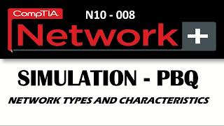 Simulation Network N10008 Network types and characteristics [upl. by Annaiek533]