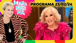 MAÑANÍSIMA  PROGRAMA 230224  MIRTHA LEGRAND CUMPLE 97 AÑOS Y HABLÓ EN VIVO CON CARMEN BARBIERI [upl. by Jaala]