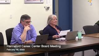 Hannaford Career Center Board Meeting 21523 [upl. by Ettevey]