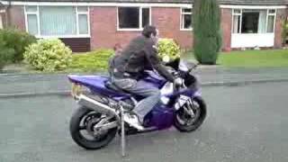 My First R1 Ride with Stabilisers T5 Paraplegic [upl. by Antonius965]