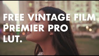 Cinematic Old Film Look Free Premier Pro LUT SONY a5000 [upl. by Ydieh]