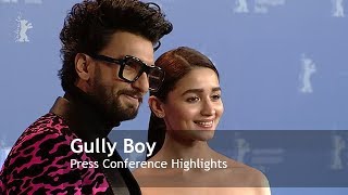 Gully Boy  Press Conference Highlights  Berlinale 2019 [upl. by Neened]