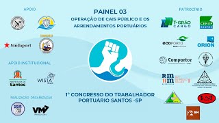 Painel 03 quotOperação de cais público e os arrendamentos portuáriosquot [upl. by Orlantha]