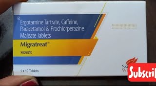 Ergotamine TartrateCaffeineParacetamol amp Prochlorperazine Maleate TabletsMigratreatheadaches दवा [upl. by Barhos]