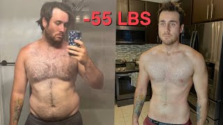 Realistic 1 Year Fat loss Transformation [upl. by Ennej]