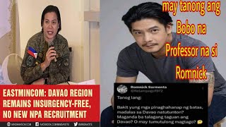 Romnick Sarmenta ininsulto at taguan ng mga kriminal ang Davao [upl. by Crin]