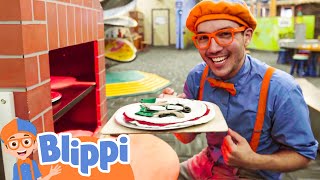 Blippi Looks at Jobs  Fire Trucks Planes Chefs Animals and More Moonbug Kids TV Shows [upl. by Moon]