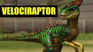 VELOCIRAPTOR MAX LEVEL 40  Jurassic World The Game [upl. by Oicram]