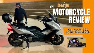 Full Review Kymco AK550  Quick  2020  Darija  محبوبة الجماهير [upl. by Bendix540]