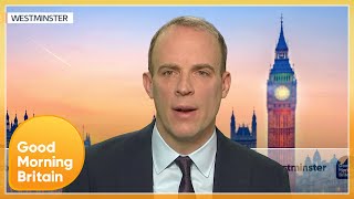 Dominic Raab Challenged Over Claims Of Britain’s Chaotic Handling Of Afghanistan Evacuation  GMB [upl. by Esemaj]