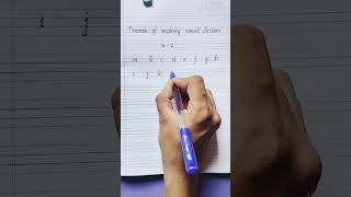 Process of making small letters az step by step learn to make attractive mono cursive handwriting [upl. by Haelahk]