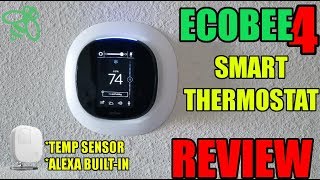 Ecobee4 Smart Thermostat Review  Still the Best Smart Thermostat in 2019 Amazon Alexa Builtin [upl. by Anair895]